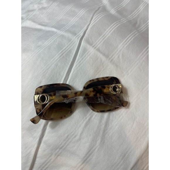 Call Me Baby Square Frame Temple Design‎ Sunglasses Tortoise main image 6